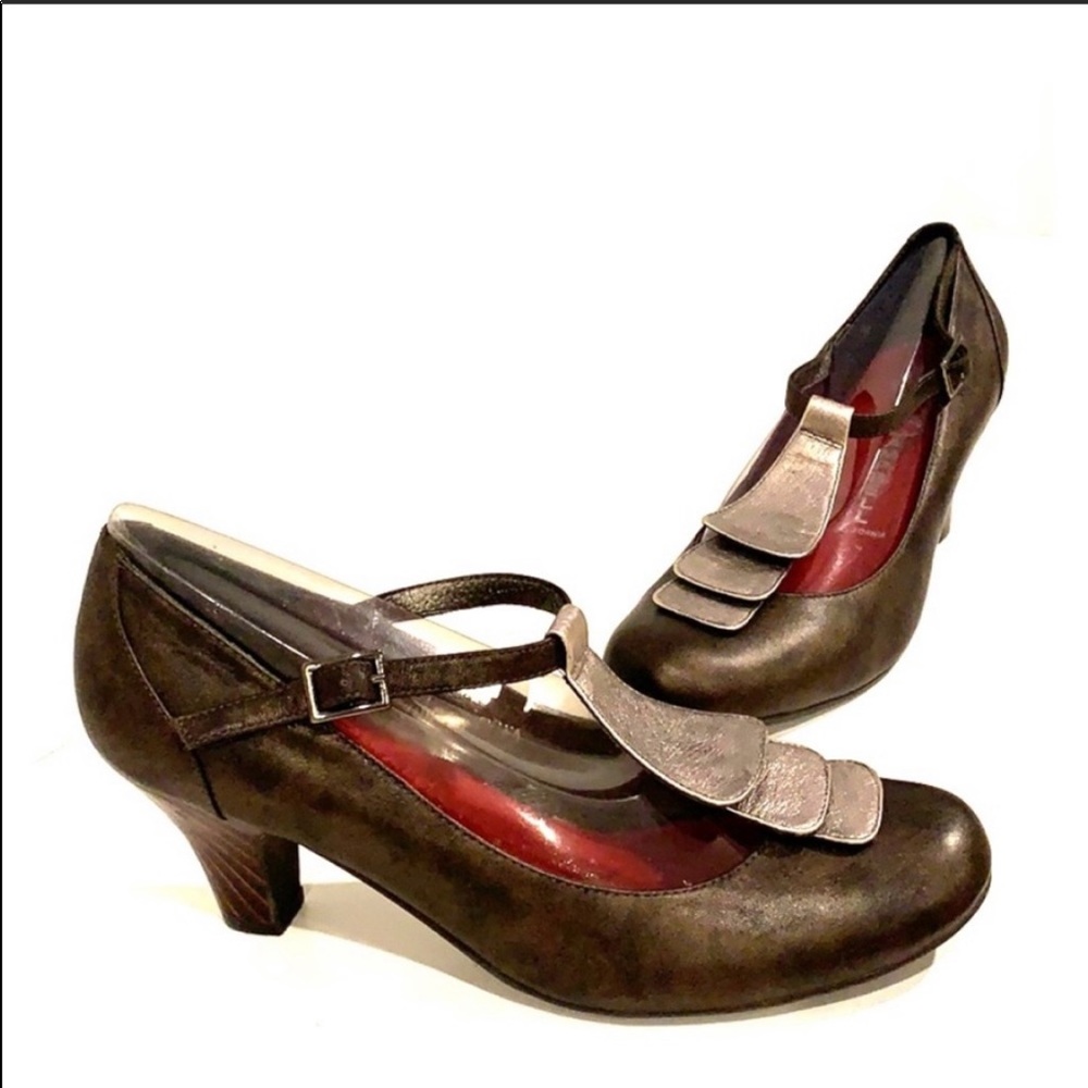 Jeffrey Campbell Brown and Silver Heels